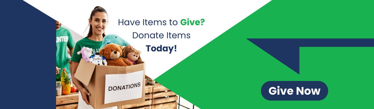 Donate your items instead of throwing them away!